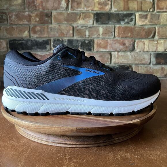 Brooks Addiction GTS 15 Supportive Men’s 15 2E Black Blue Running Shoes Sneakers main image 10